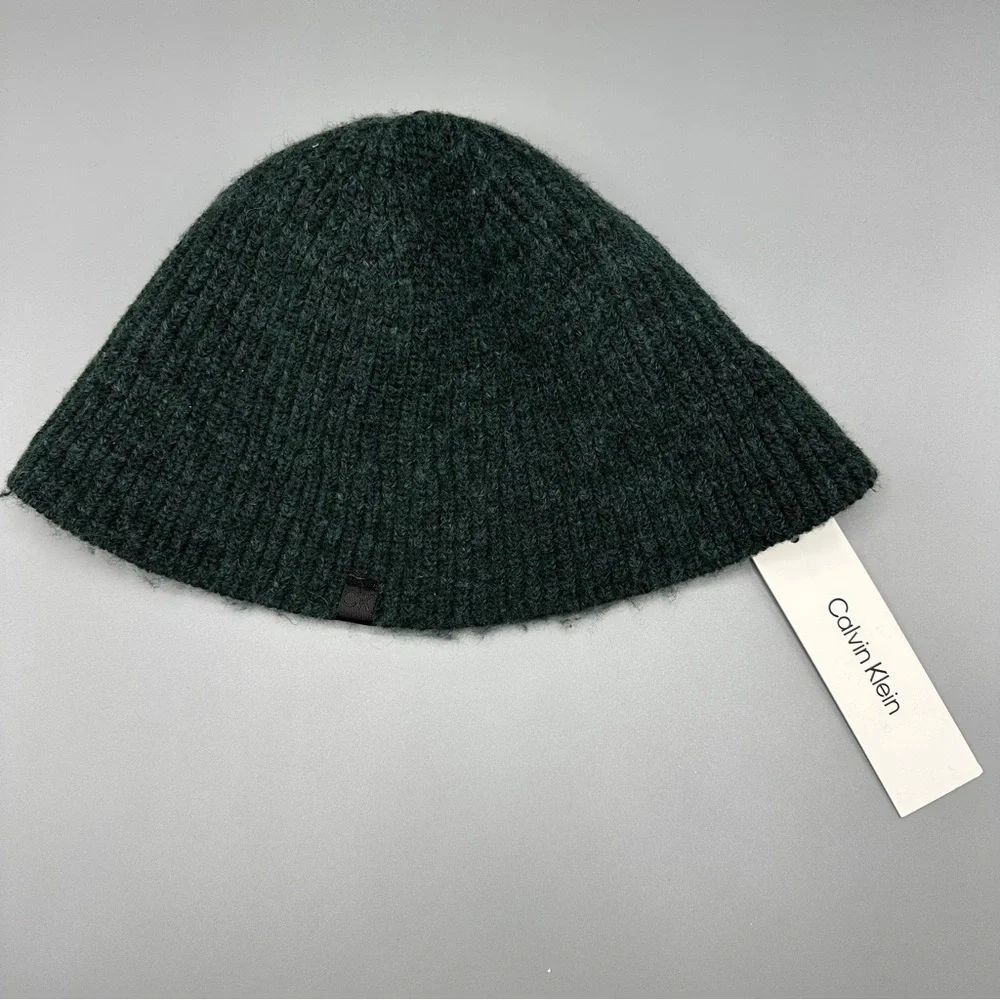 Calvin Klein Women's Soft Knit Bucket Hat Black One Size green